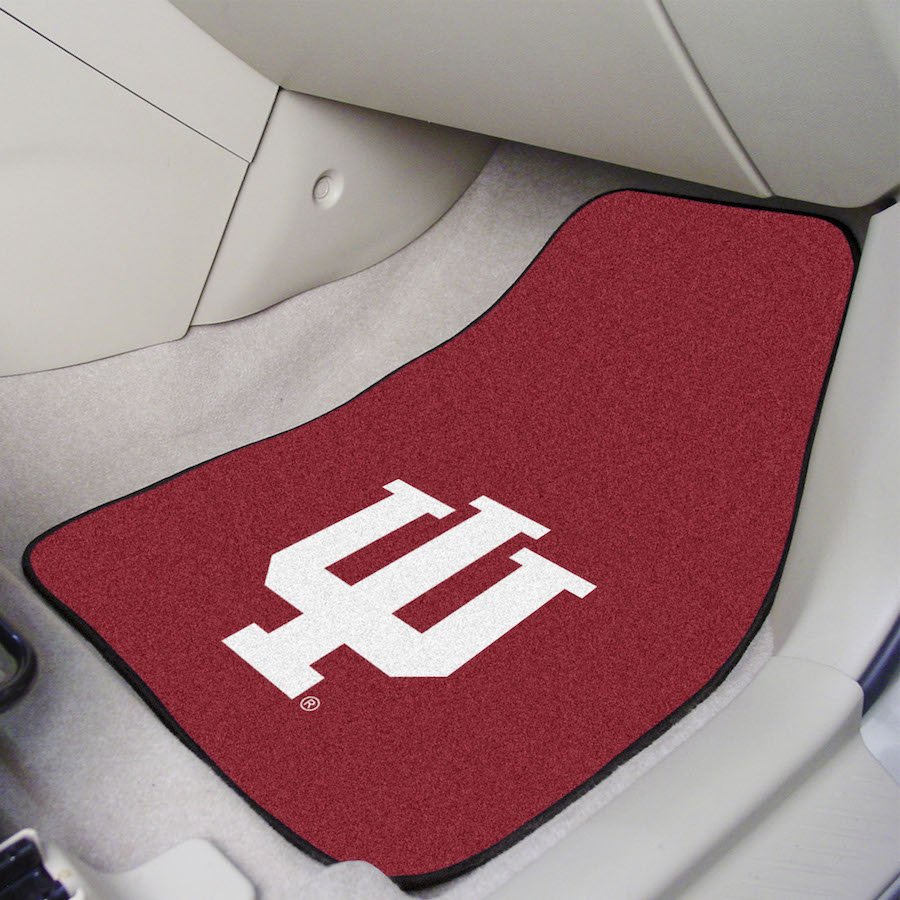 Indiana Hoosiers Car Floor Mats 18 x 27 Carpeted-Pair