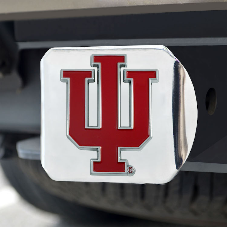 Indiana Hoosiers Color Chrome Trailer Hitch Cover