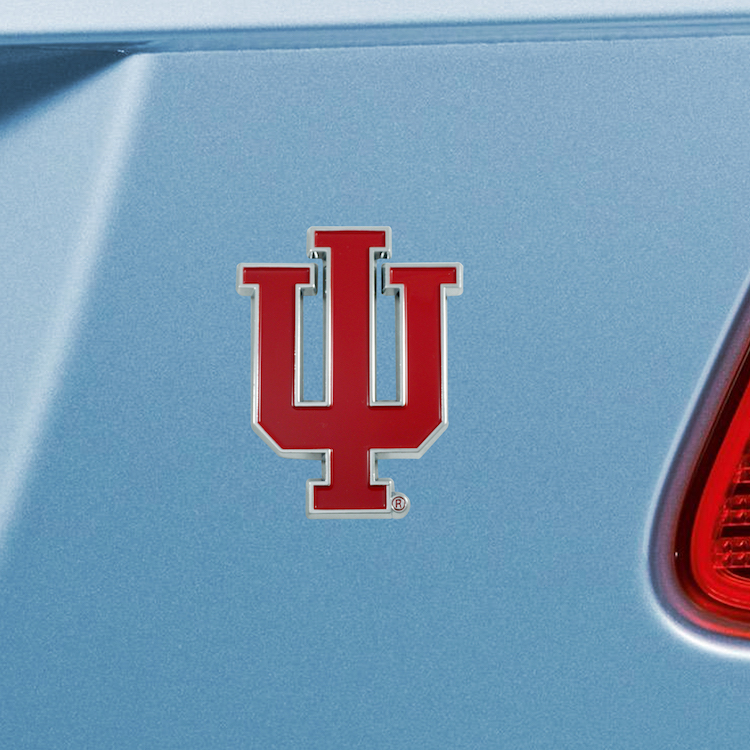 Indiana Hoosiers Color Metal Auto Emblem