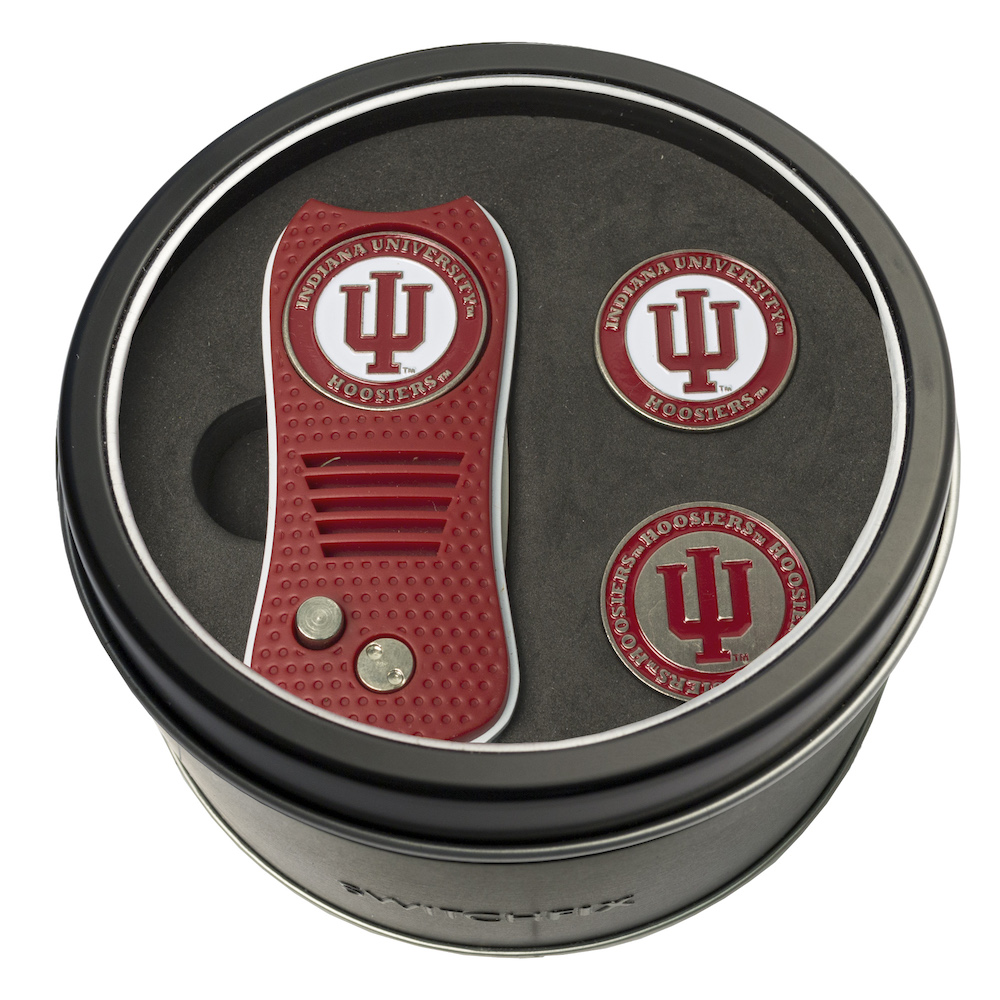 Indiana Hoosiers Switchblade Divot Tool and 2 Ball Marker Gift Pack