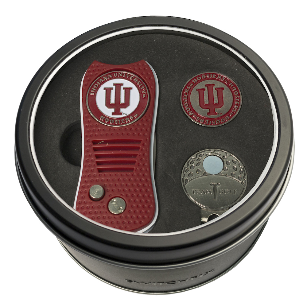 Indiana Hoosiers Switchblade Divot Tool Cap Clip and Ball Marker Gift Pack