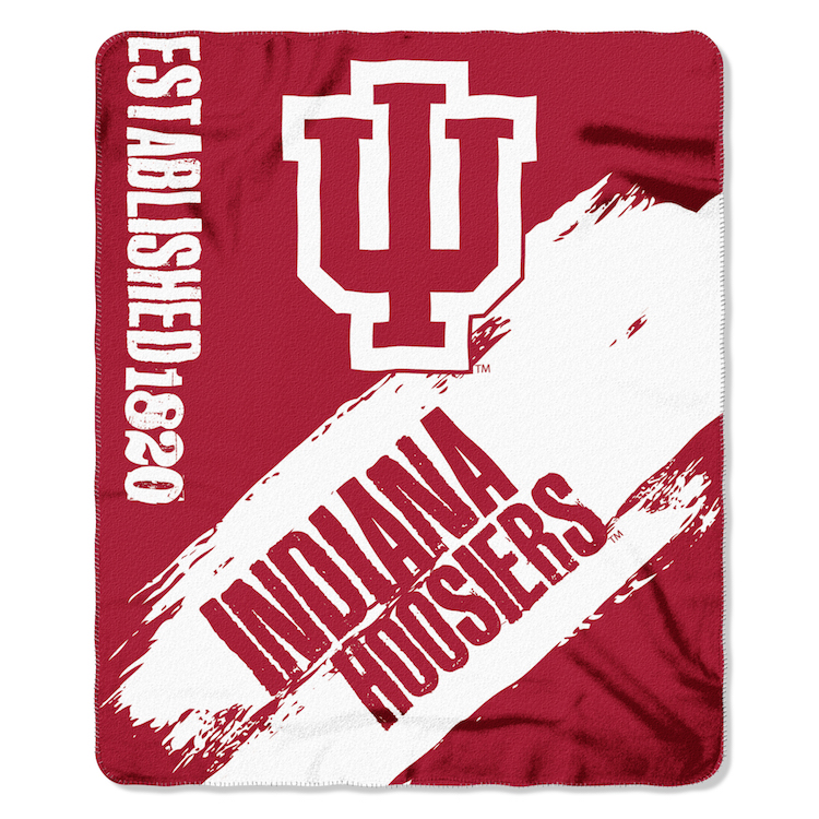 Indiana Hoosiers Fleece Throw Blanket 50 x 60