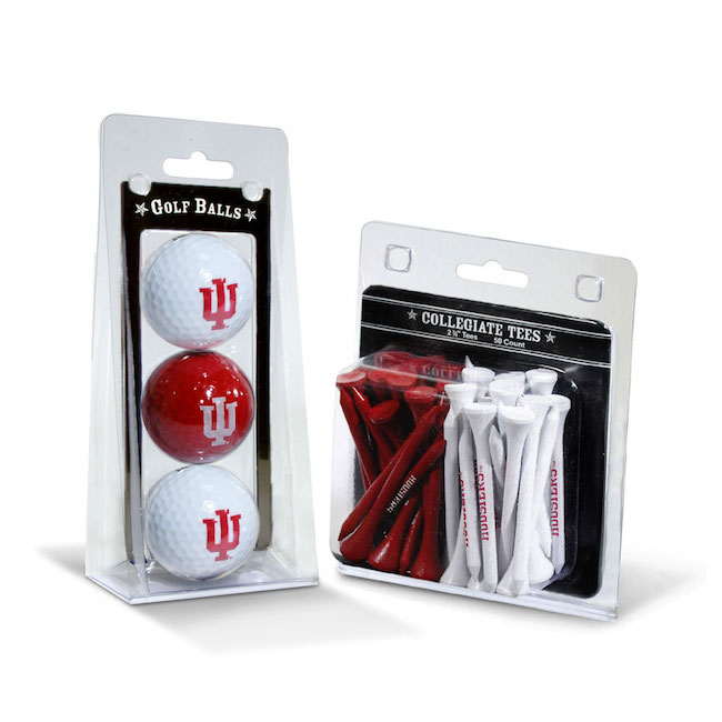 Indiana Hoosiers 3 Ball Pack and 50 Tee Pack