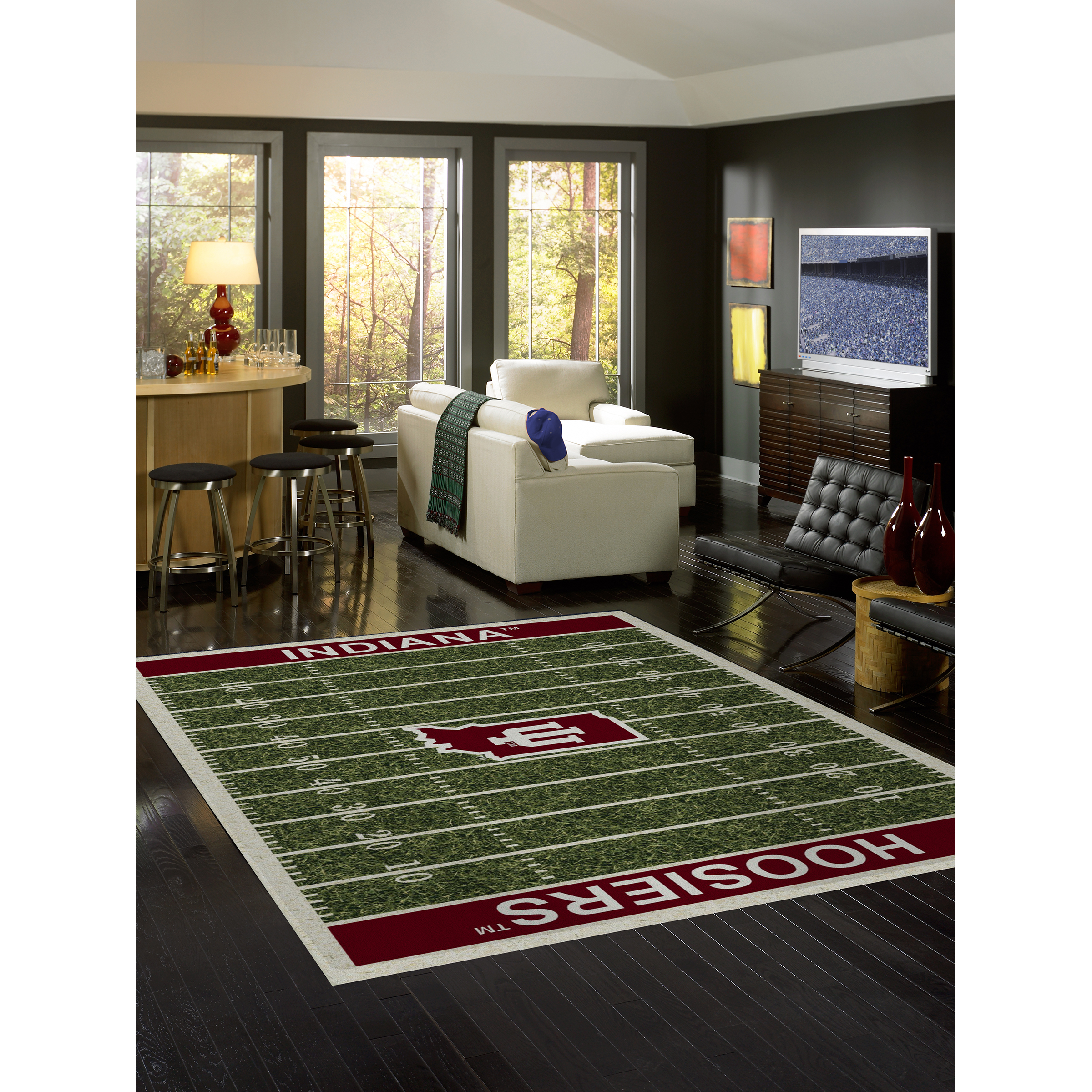 Indiana Hoosiers 6 X 8 HOMEFIELD Rug