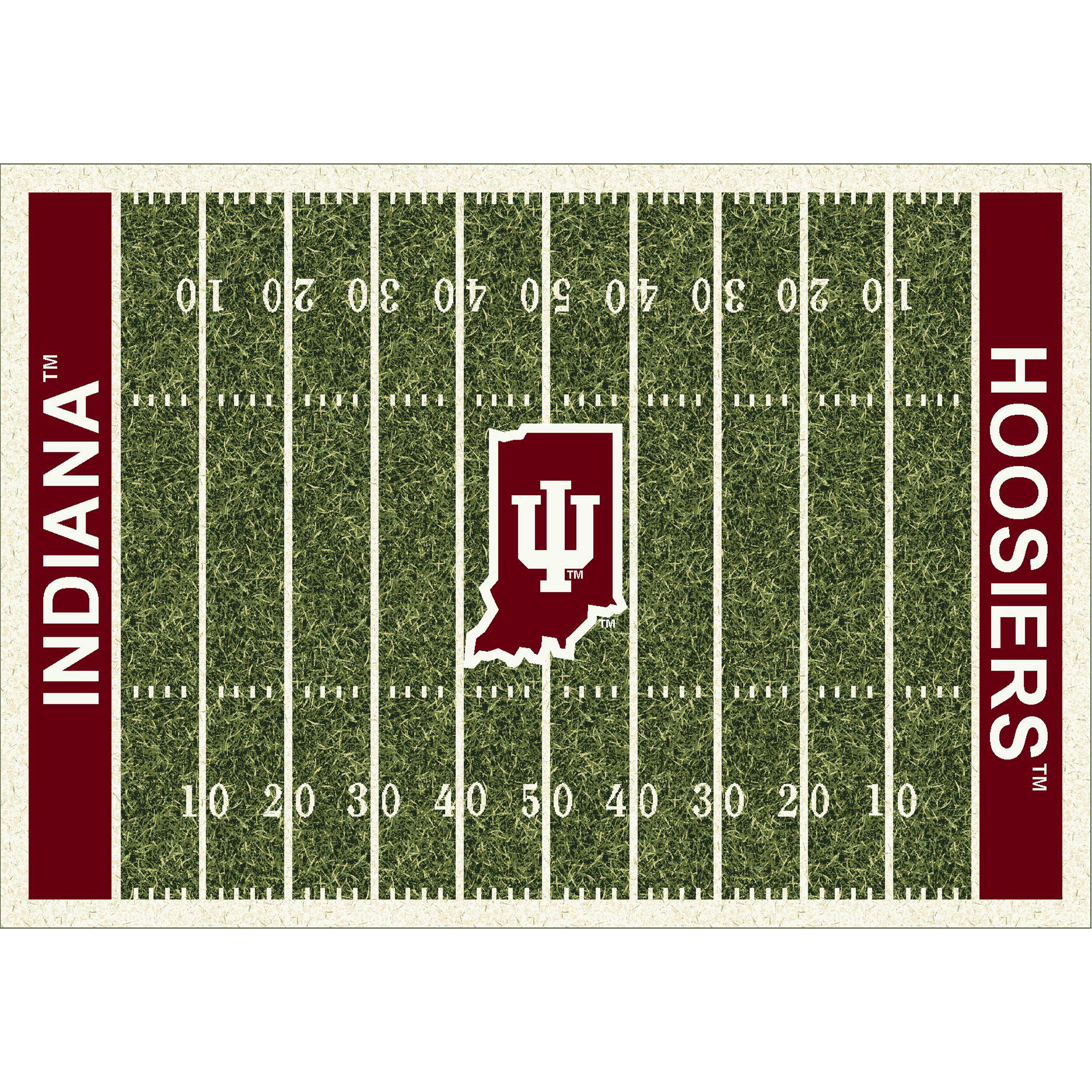 Indiana Hoosiers 8 X 11 HOMEFIELD Rug