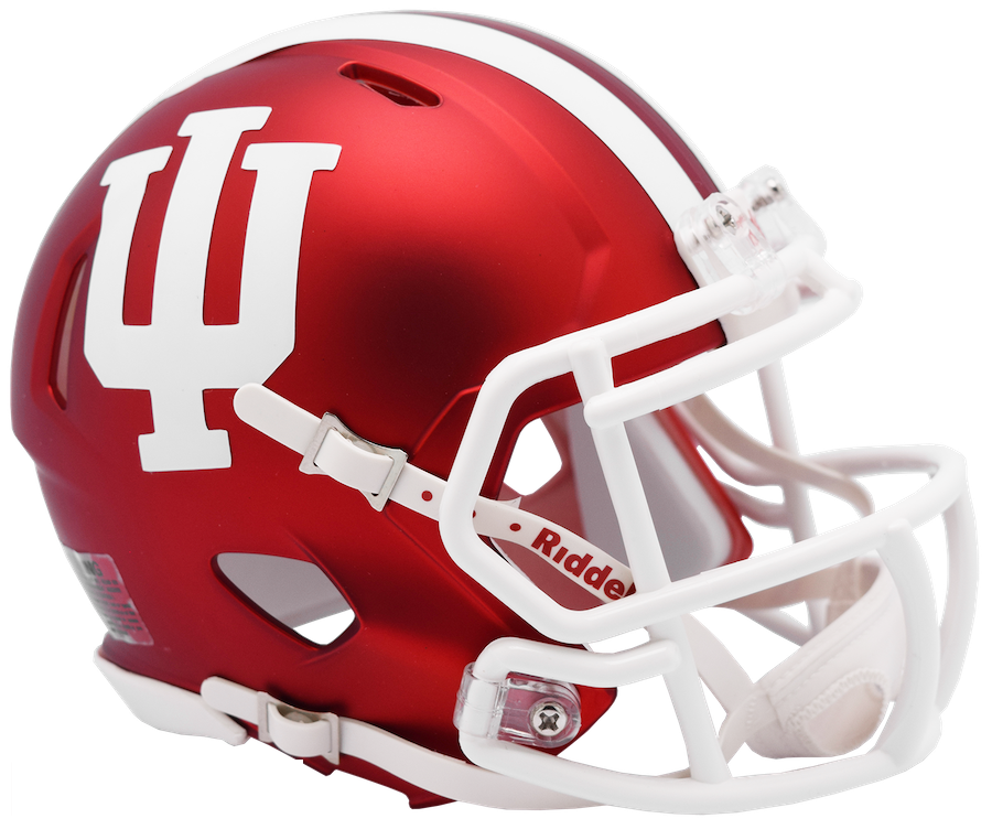 Indiana Hoosiers NCAA Mini SPEED Helmet by Riddell - Anodized