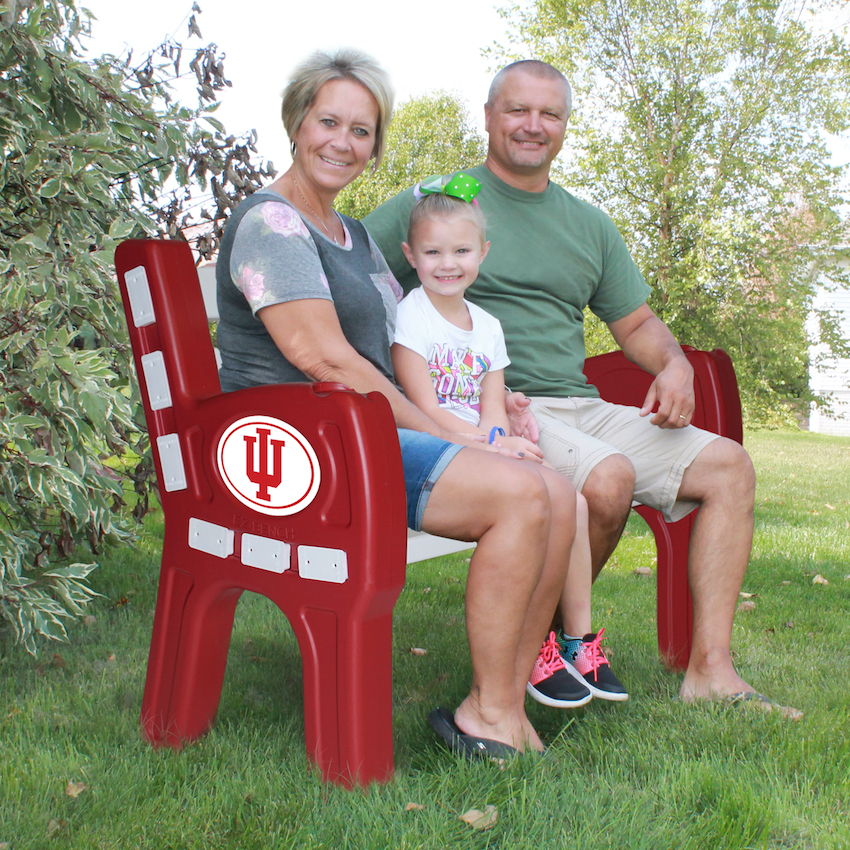 Indiana Hoosiers Park Bench