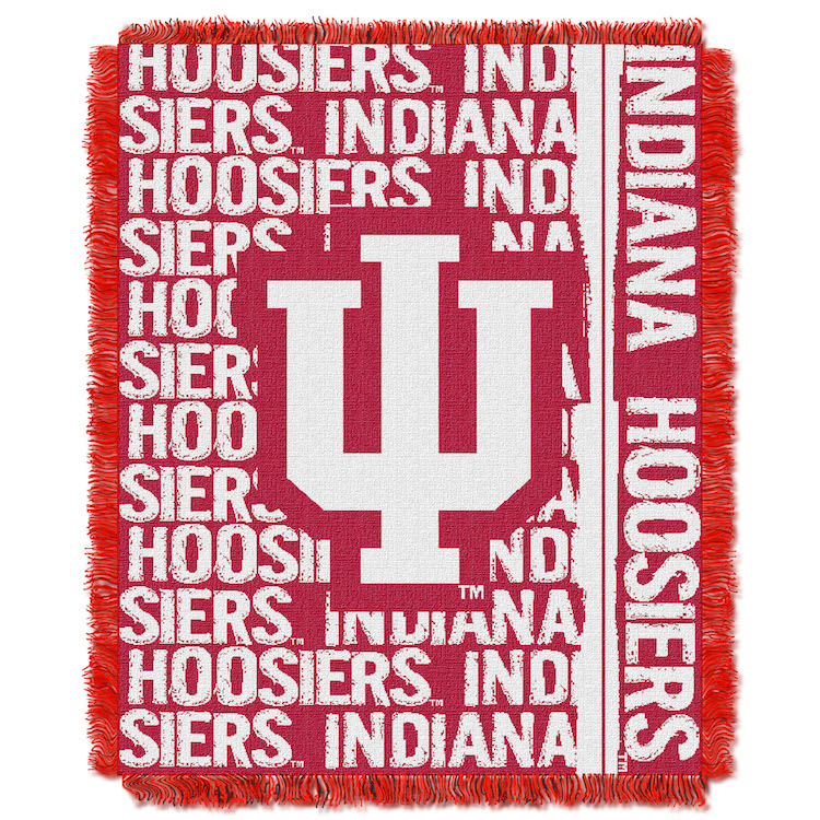 Indiana Hoosiers Double Play Tapestry Blanket 48 x 60