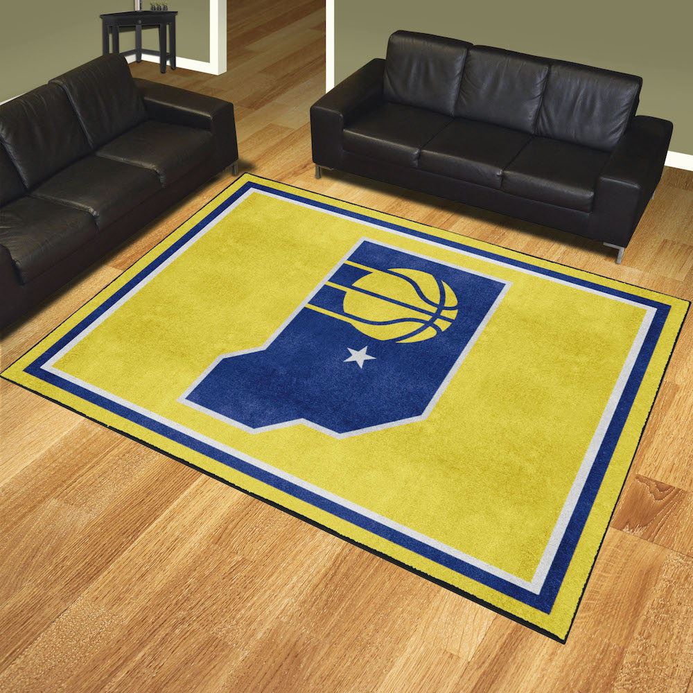 Indiana Pacers Ultra Plush 8x10 Area Rug - 2nd Logo