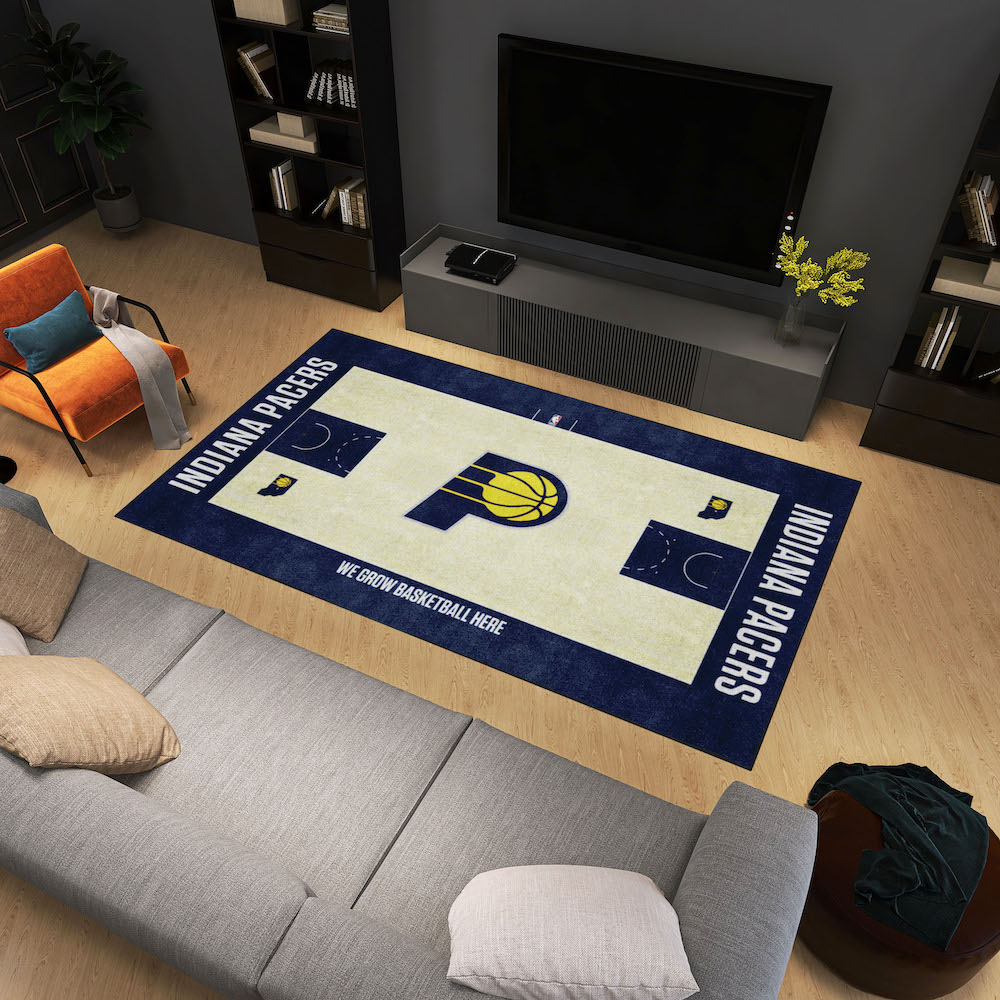 Indiana Pacers 6x10 Ft Ultra Plush Area Rug