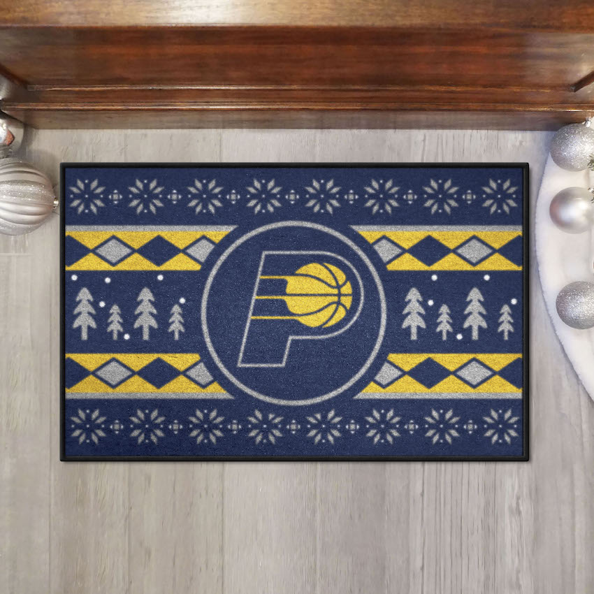 Indiana Pacers HOLIDAY SWEATER 20 x 30 STARTER Floor Mat