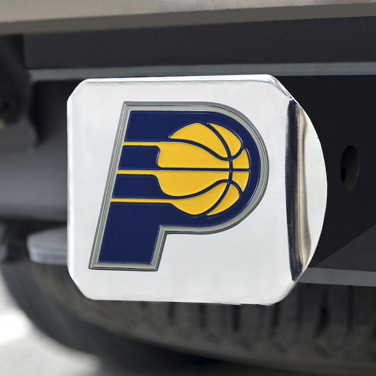 Indiana Pacers Color Chrome Trailer Hitch Cover