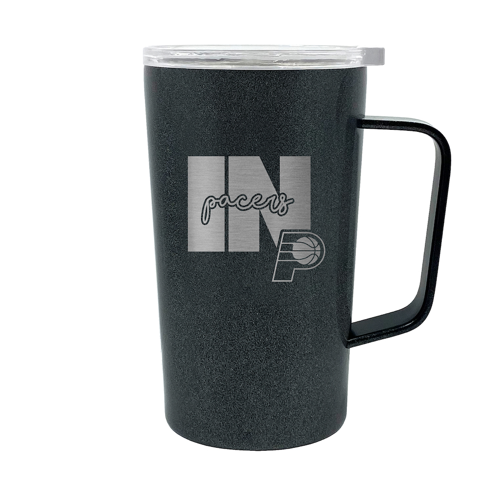 Indiana Pacers 18 oz HUSTLE Travel Mug - ONYX