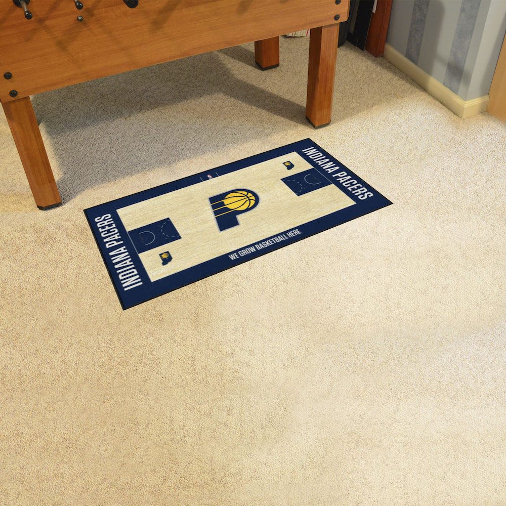 Indiana Pacers 24 x 44 Basketball Court Carpet Runner