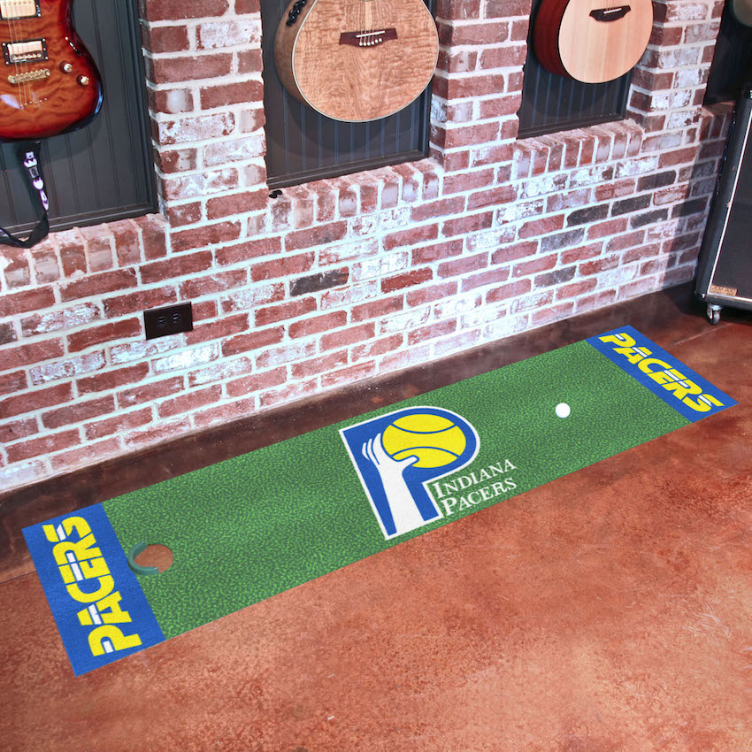 Indiana Pacers Vintage 18 x 72 in Putting Green Mat with Throwback Logo