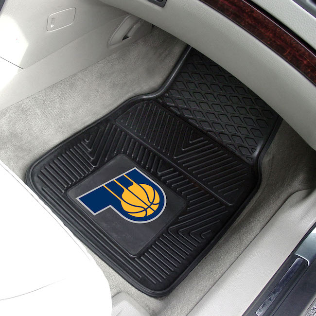 Indiana Pacers Car Floor Mats 18 x 27 Heavy Duty Vinyl Pair