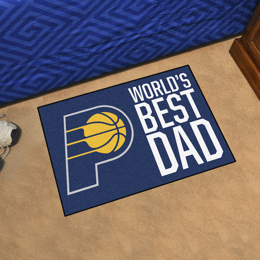 Indiana Pacers 20 x 30 WORLDS BEST DAD Floor Mat