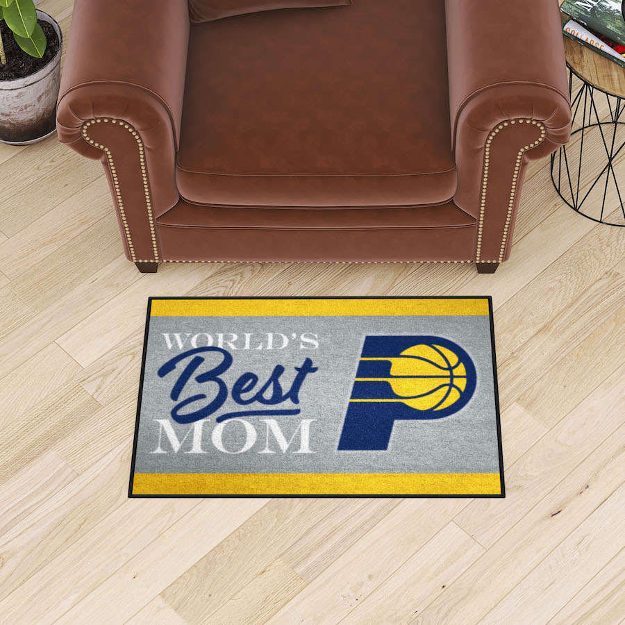 Indiana Pacers 20 x 30 WORLDS BEST MOM Floor Mat