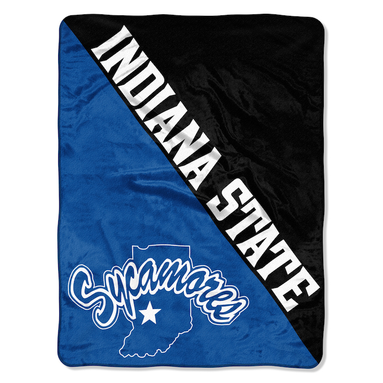 Indiana State Sycamores Micro Raschel 50 x 60 Team Blanket