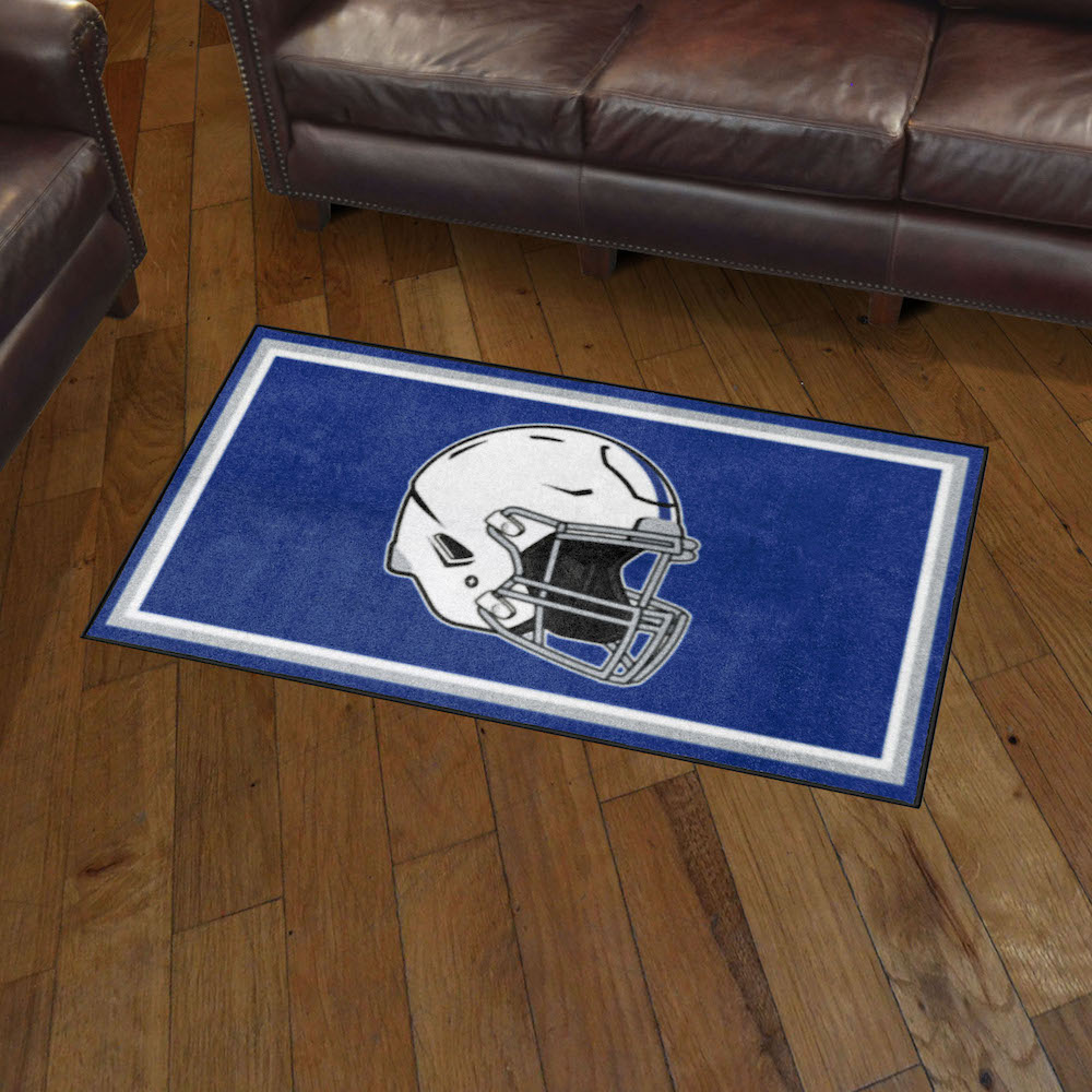 Indianapolis Colts 3x5 Area Rug - Throwback Helmet Logo