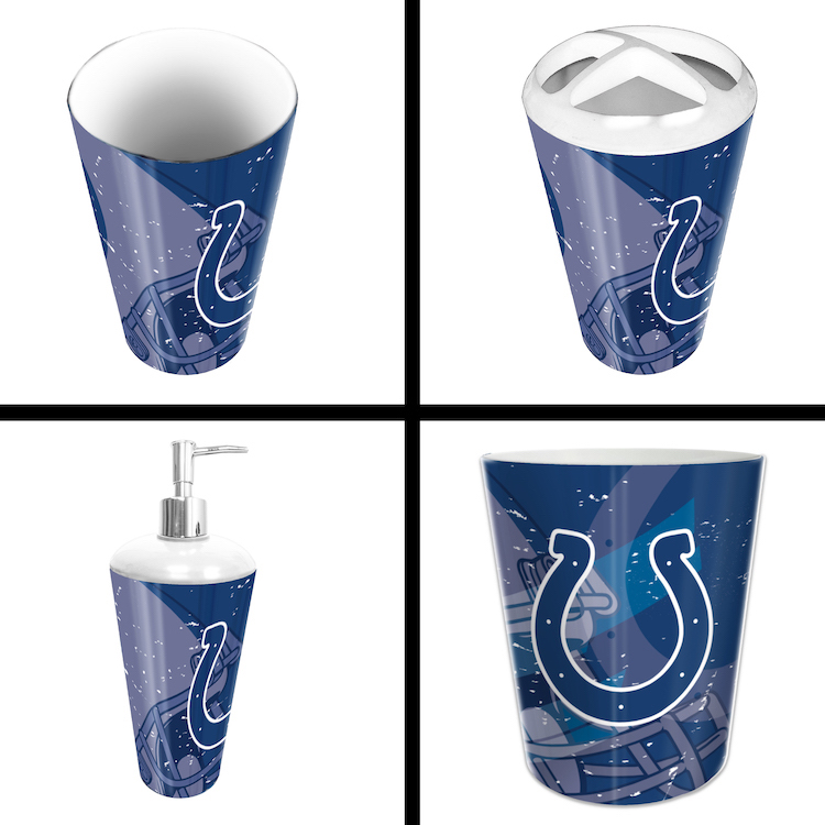 Indianapolis Colts 4 Piece Bathroom Accessory Set