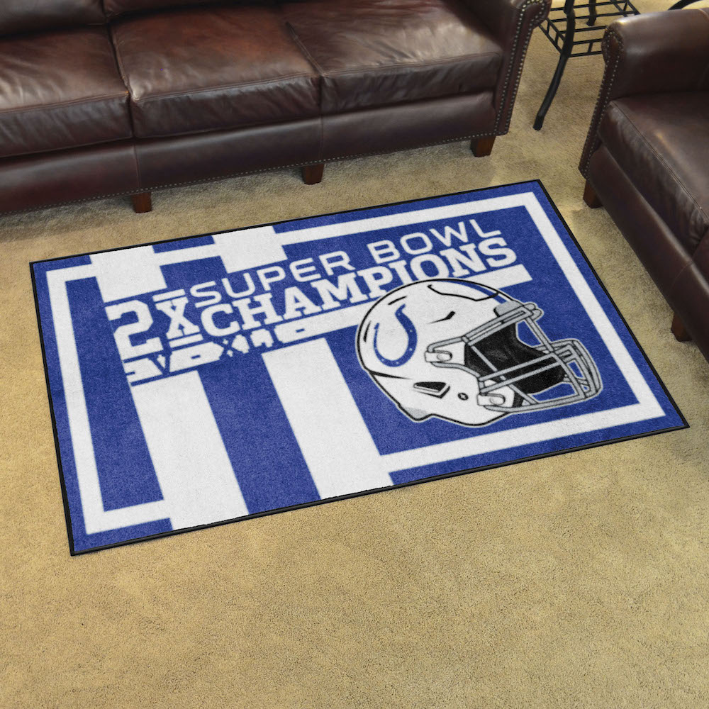 Indianapolis Colts 4 x 6 DYNASTY Area Rug