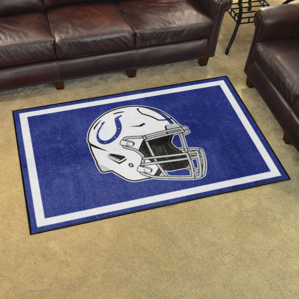 Indianapolis Colts 4x6 Area Rug - Helmet Logo