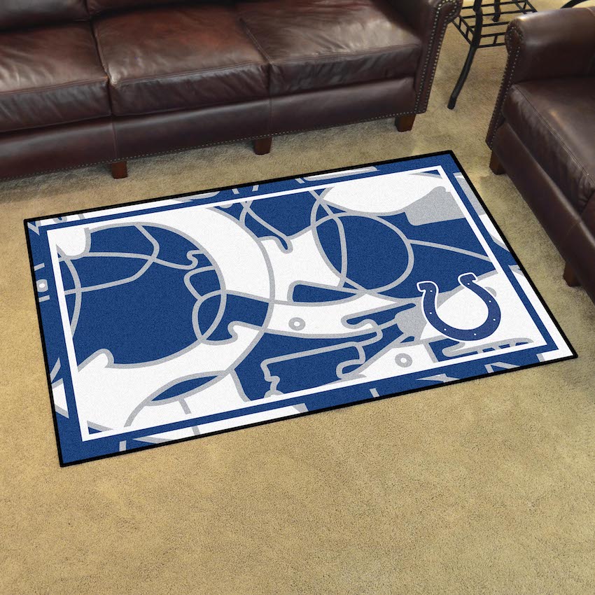 Indianapolis Colts 4x6 Quick Snap Area Rug