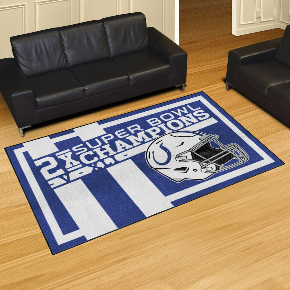 Indianapolis Colts 5 x 8 DYNASTY Area Rug