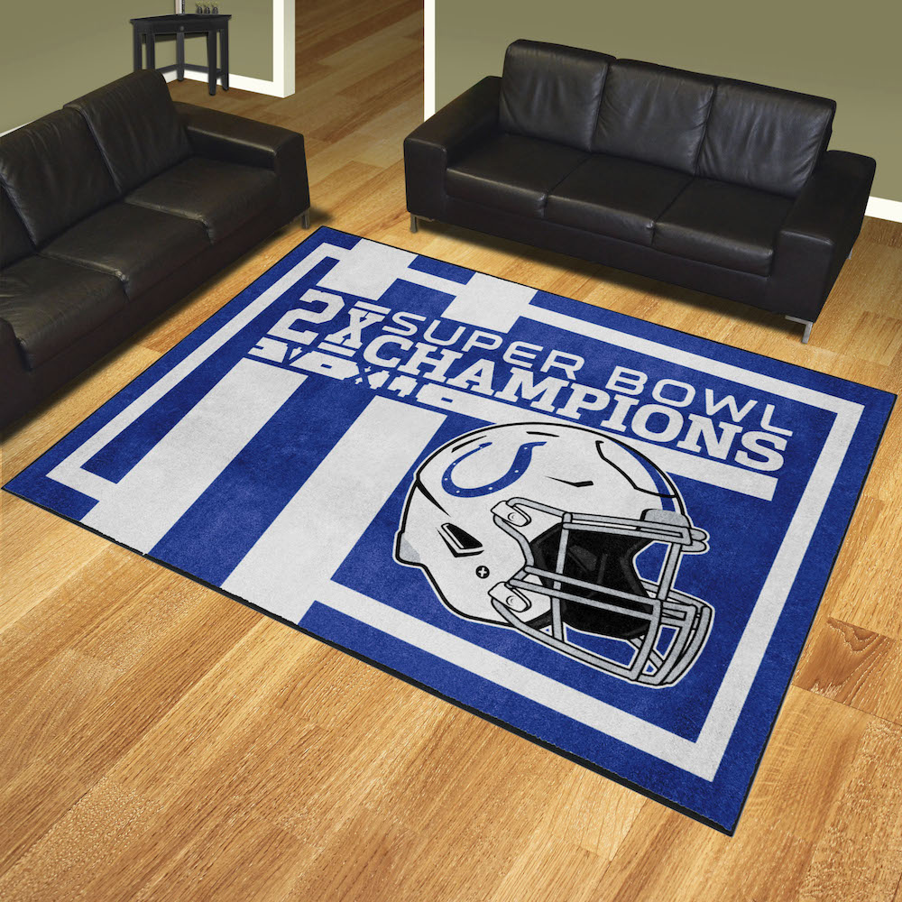 Indianapolis Colts 8 x 10 DYNASTY Area Rug