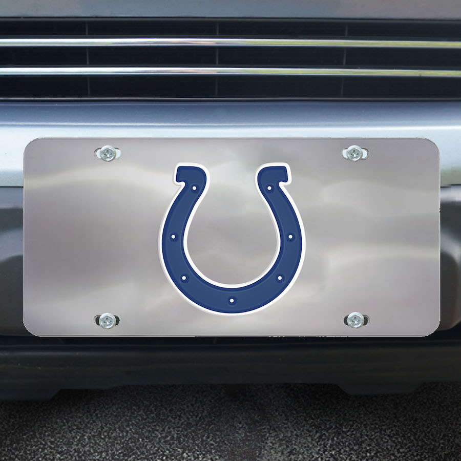 Indianapolis Colts Stainless Steel Die-cast License Plate