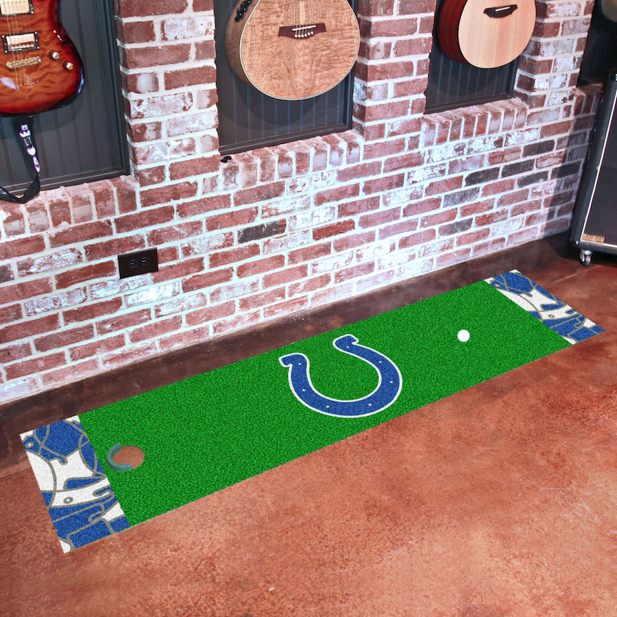 Indianapolis Colts NFL X-FIT Putting Green Mat 18 x 72