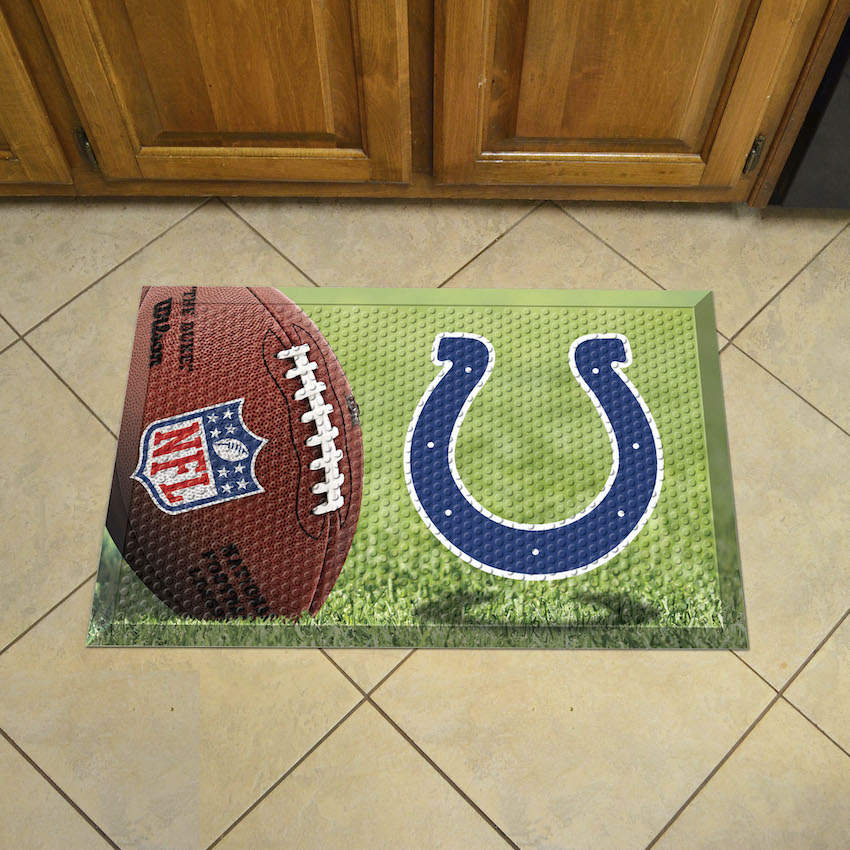 Indianapolis Colts Ball Style SCRAPER Door Mat