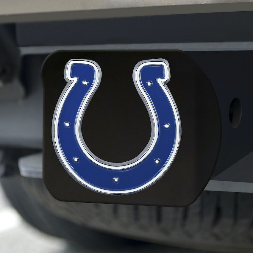 Indianapolis Colts Black and Color Trailer Hitch Cover