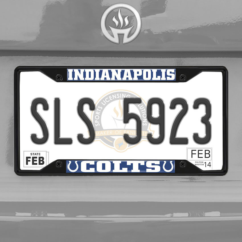 Indianapolis Colts Black License Plate Frame