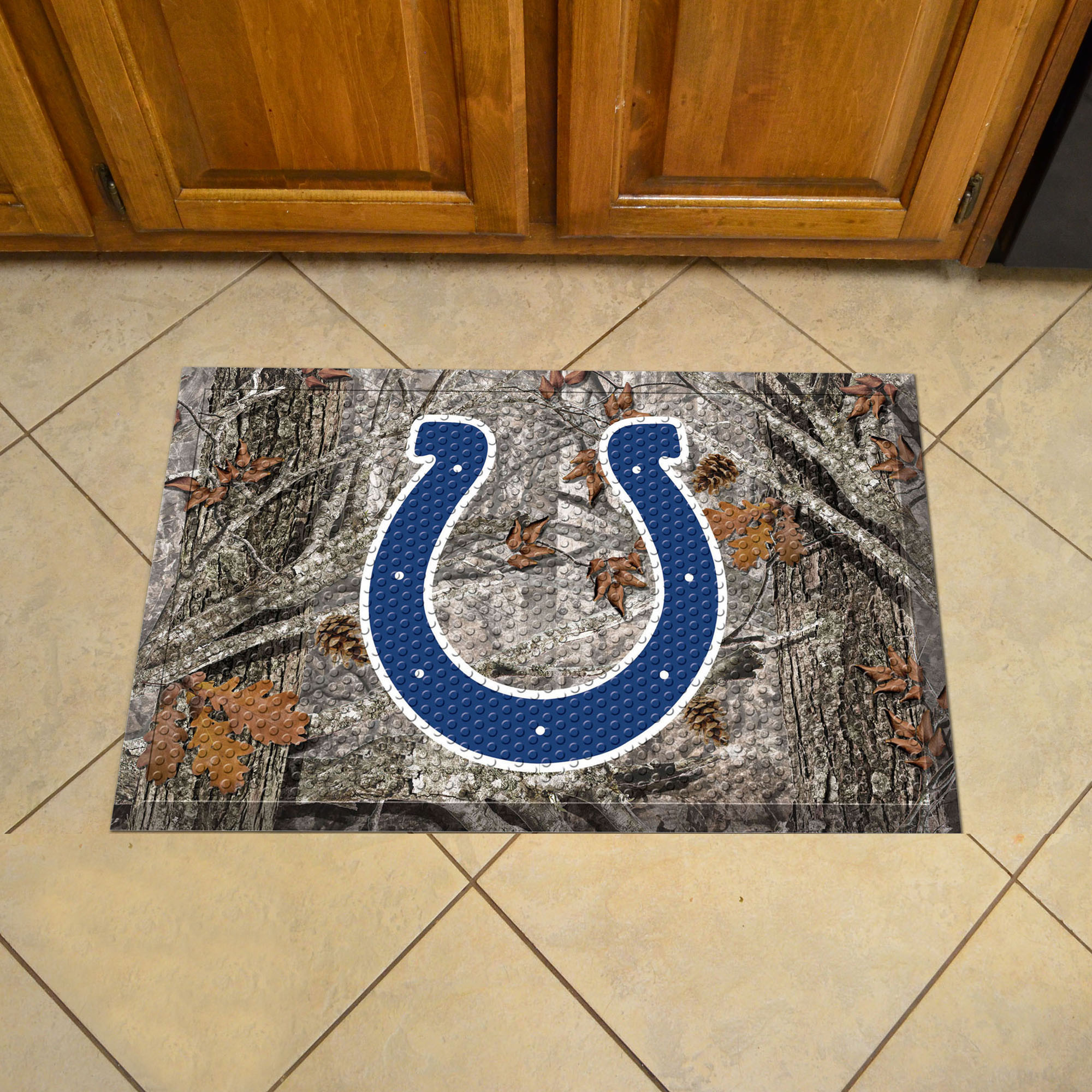 Indianapolis Colts Camo Style SCRAPER Door Mat