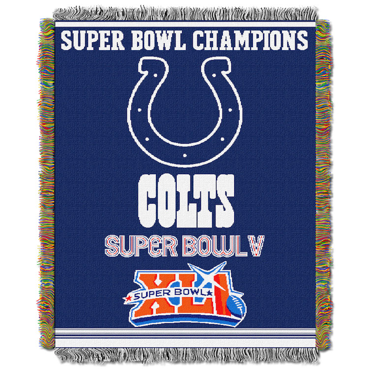 Indianapolis Colts Commemorative Super Bowl Tapestry Throw