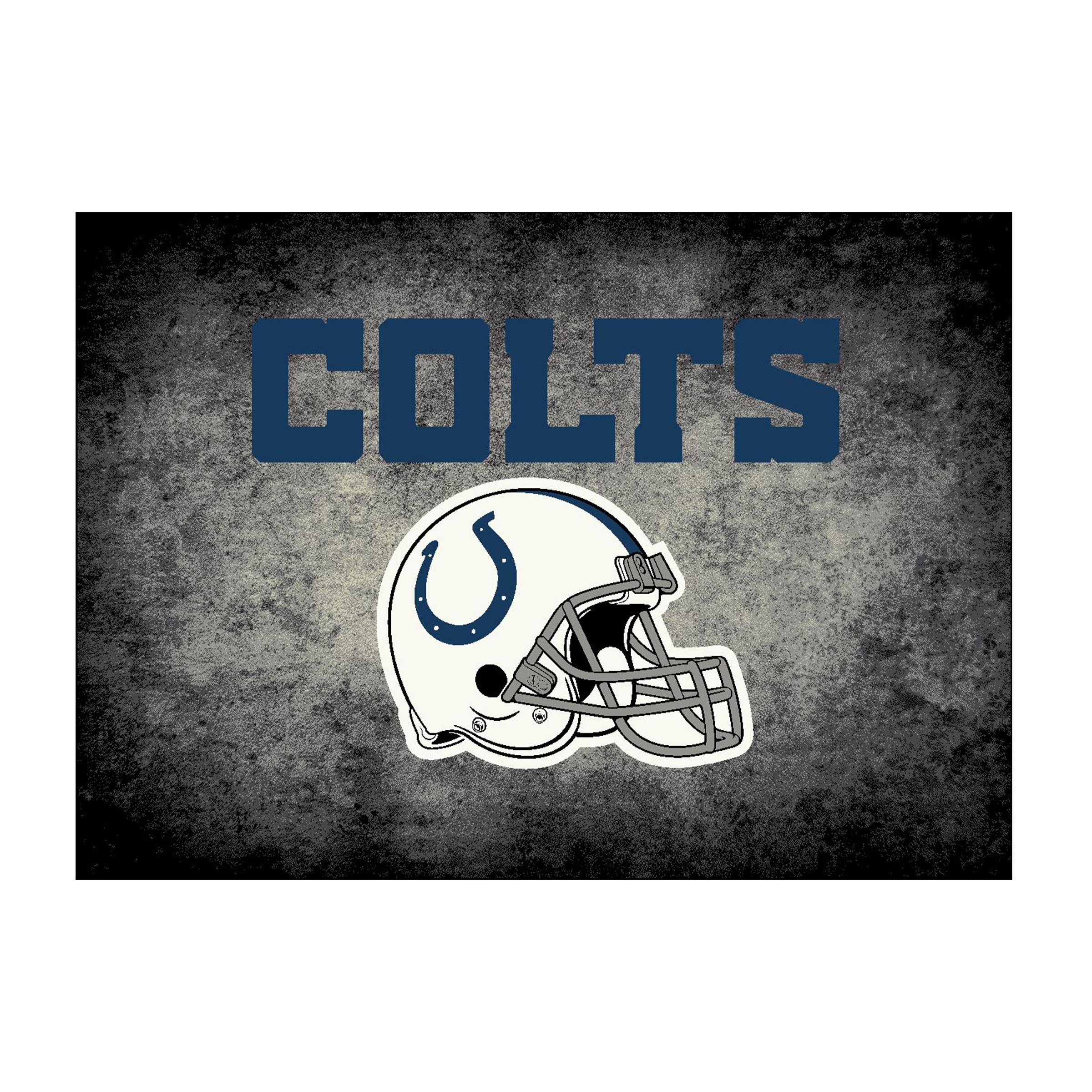 Indianapolis Colts 6 X 8 DISTRESSED Rug