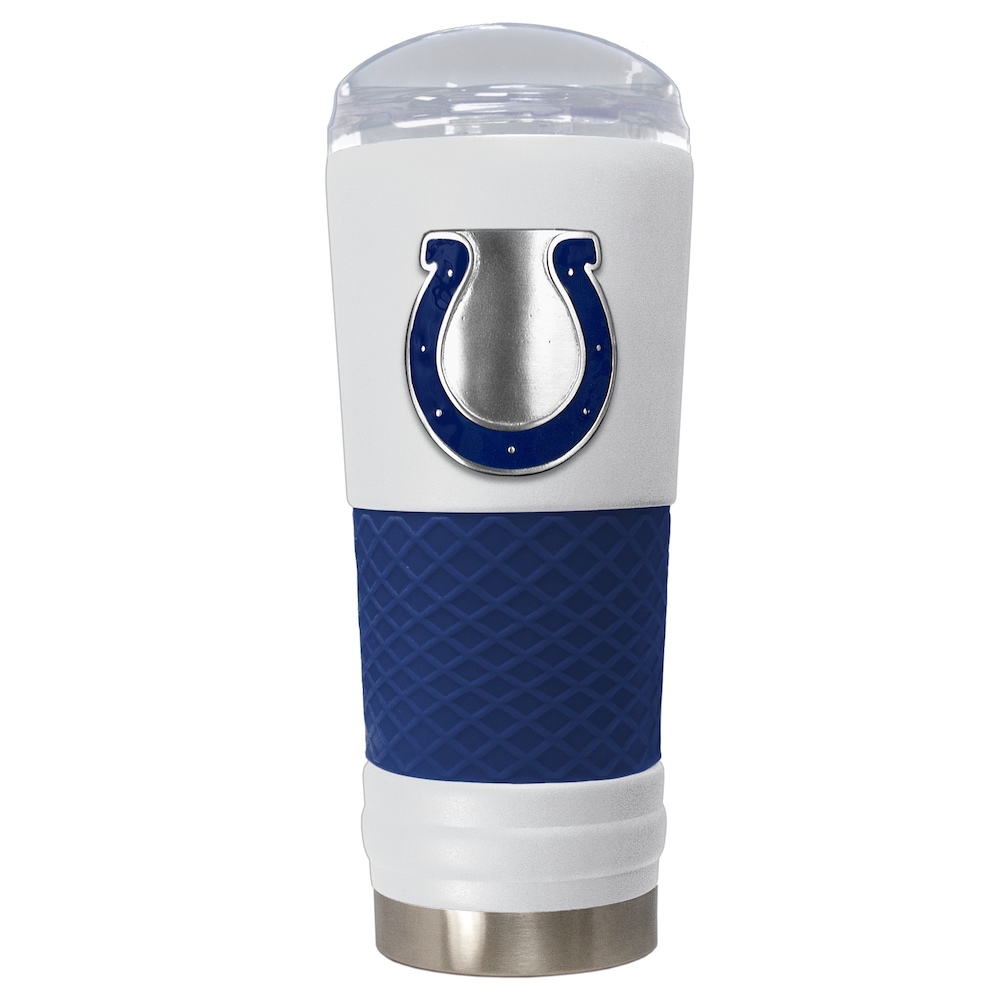 Indianapolis Colts 24 oz DRAFT SERIES NFL Powder Coated Insulated Travel Tumbler