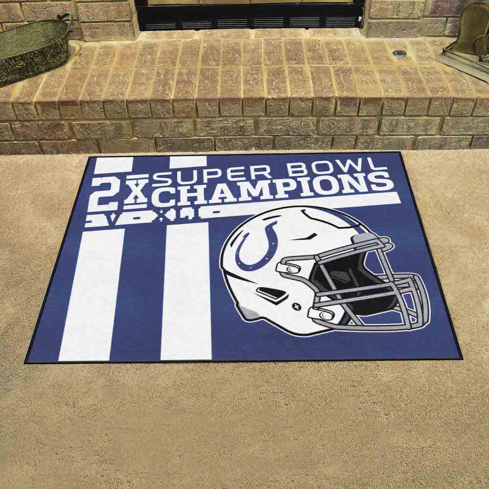 Indianapolis Colts DYNASTY Floor Mat - 34 x 43 inch All Star style