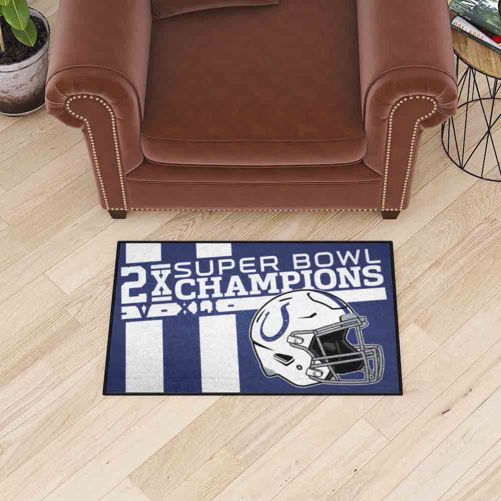 Indianapolis Colts DYNASTY Floor Mat - 20 x 30 inch Starter style