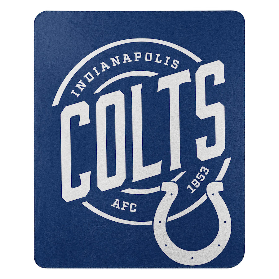 Indianapolis Colts Fleece Throw Blanket 50 x 60