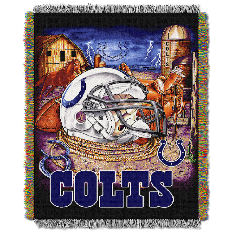 Indianapolis Colts Home Field Advantage Series Tapestry Blanket 48 x 60