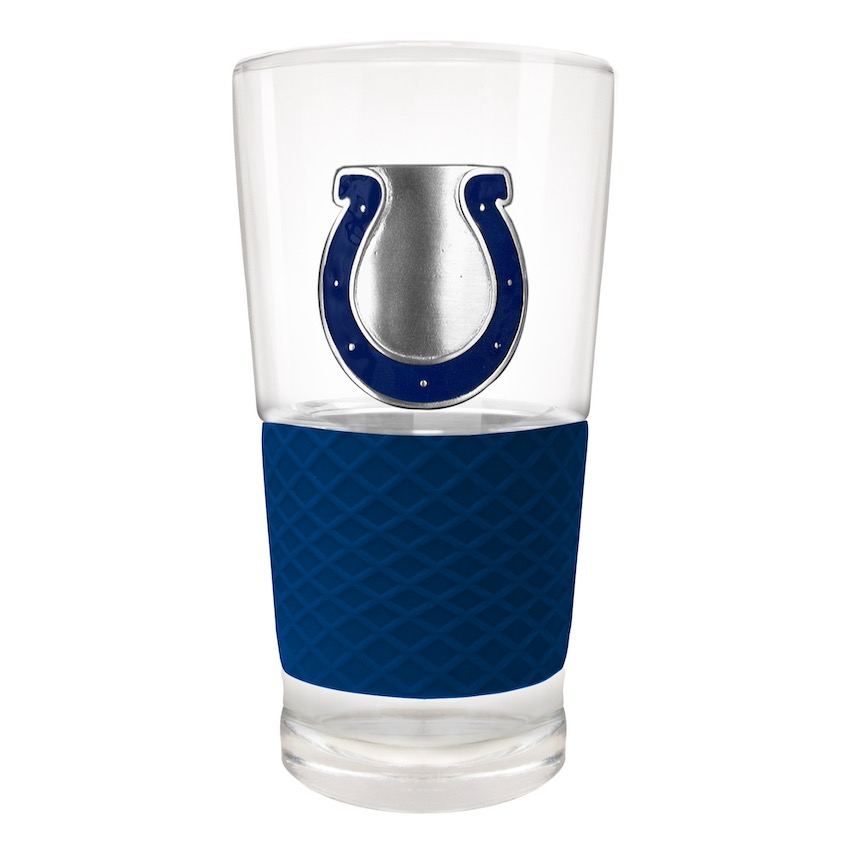 Indianapolis Colts 22 oz Pilsner Glass with Silicone Grip