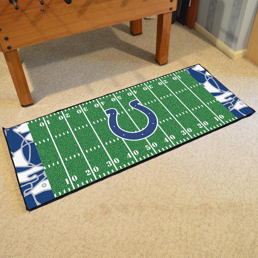 Indianapolis Colts 30 x 72 Quick Snap Football Field Carpet Runner