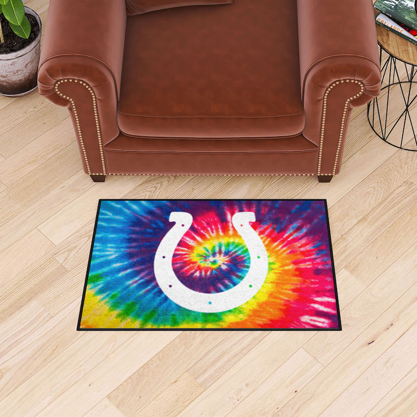 Indianapolis Colts TIE-DIE 20 x 30 Starter Floor Mat