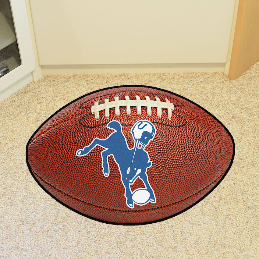 Indianapolis Colts Vintage 22 x 35 Football Mat Throwback Logo