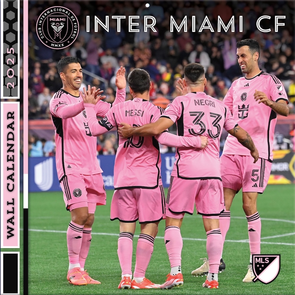 Inter Miami FC 2025 MLS Team Wall Calendar