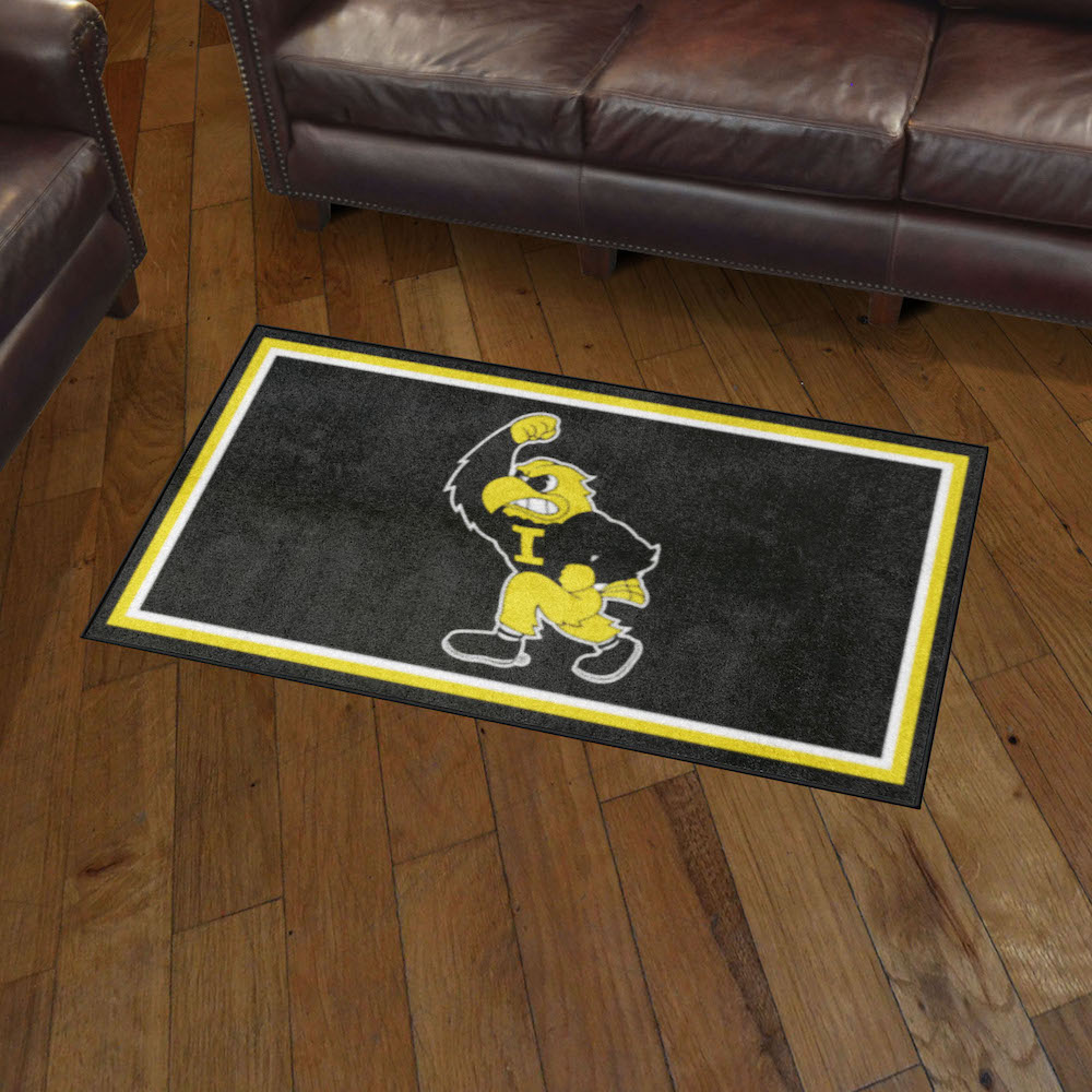 Iowa Hawkeyes 3x5 Area Rug - 2nd Logo