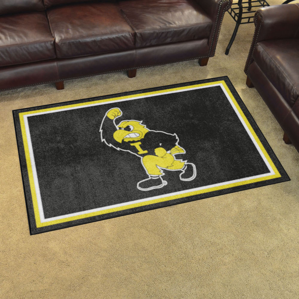 Iowa Hawkeyes 4x6 Area Rug - 2nd Logo